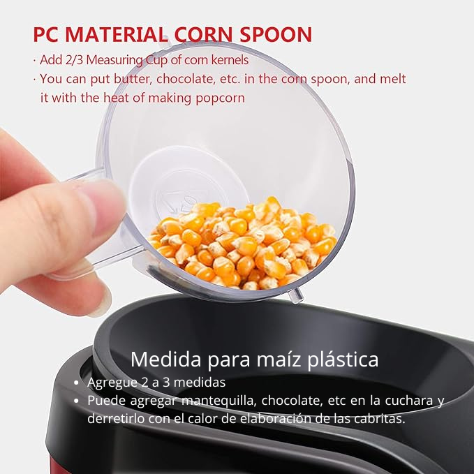 Pop Corn Maker – Máquina de Cabritas Saludables en 3 Minutos 🍿✨